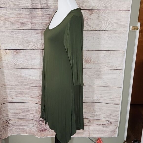 Caralese Asymmetrical Handkerchief Hem Tunic Dress Size Large‎ - Picture 4 of 15